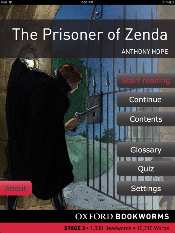 The Prisoner of Zenda: Oxford Bookworms Stage 3 Reader (for iPad)