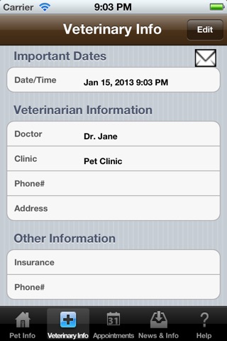 Pet Health (Medical Diary and Log) screenshot 4