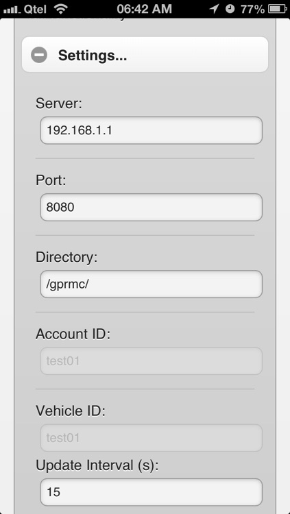 OpenGTS Tracking Client