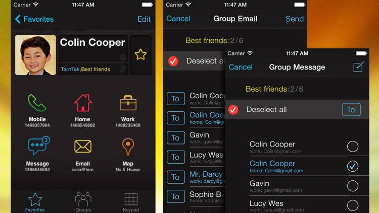 Tacts: Smart Contact Manager, Group Text & Email and Favorites