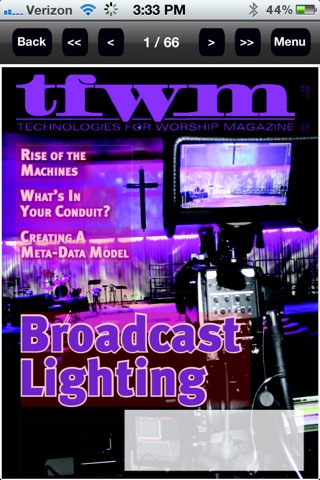 Скриншот из TFWM - Technologies for Worship Magazine