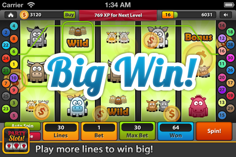 Party Slots - Slot Machine With Spin The Wheel Bonus screenshot 4