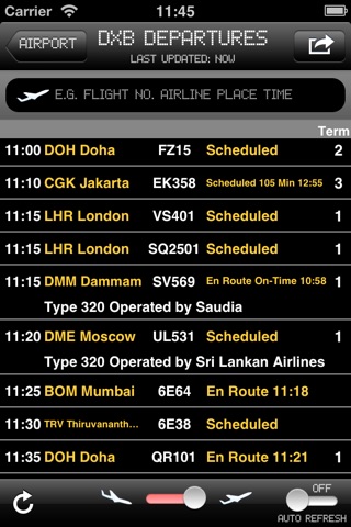 Emirates Airport - iPlane2 Flight Information screenshot 3