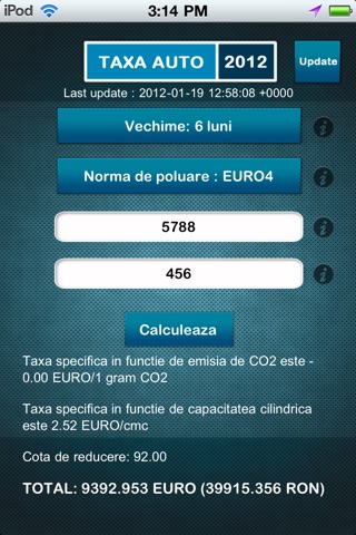 Taxa Auto 2012 screenshot 2