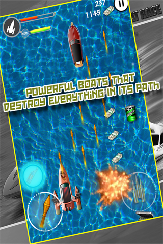 A Police Chase Nitro Speed Boat Race screenshot 2