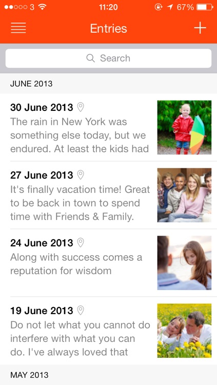 My iStory — keep a diary of your life!