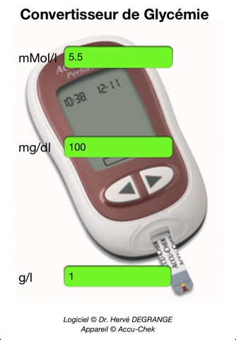 Convertisseur Glycemie screenshot 2