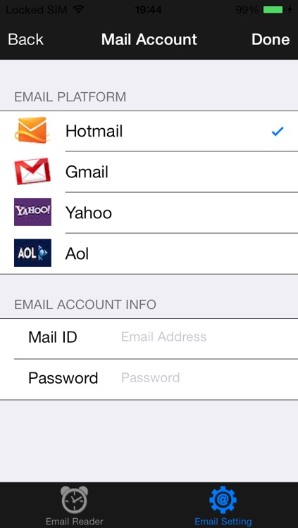 Email Reader Arabic Version : for Hotmail, Gmail, Yahoo y AOL