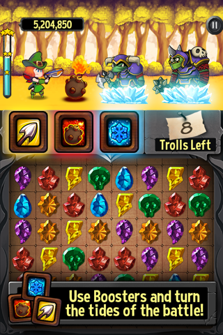 Magic Match vs. Troll Blitz Puzzle Battle screenshot 3