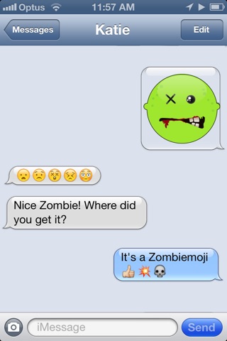 Zombiemoji Pro: Send Zombie Themed Emoticons for Text + Messages screenshot 2