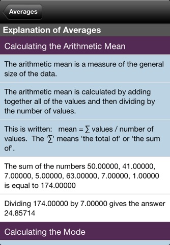 Averages Calculator screenshot 2