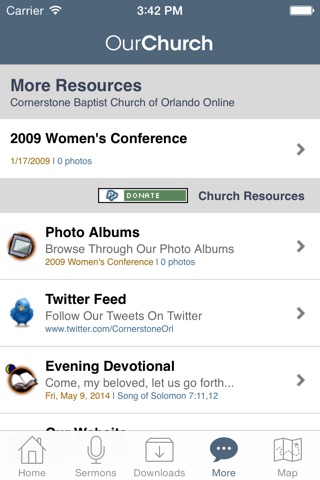 Cornerstone Baptist Church of Orlando screenshot 4