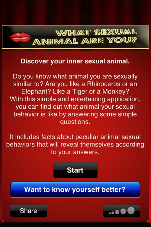 What Sexual Animal are you?: your attitude towards sex screenshot-1