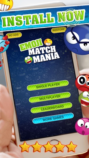 Emojis Match-3 Mania - Cross Emoticons & Icons Matching Stor(圖5)-速報App