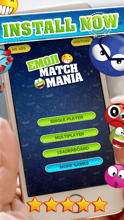 Emojis Match-3 Mania - Cross Emoticons & Icons Matching Story HD FREE screenshot-4