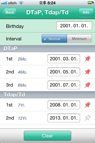 VacsCalc, immunization schedule calculator screenshot 3