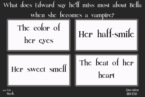 Ultimate Trivia for Twilight screenshot 2