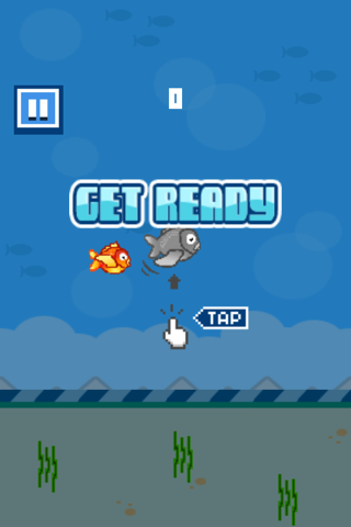 Скриншот из Little Flipper Fall- The Adventure of a Tiny, Flappy, Flying, Bird Fish with Splashy Birds Wings