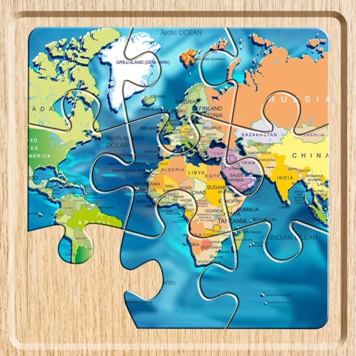 World Map Puzzle (Jigsaw) iOS App