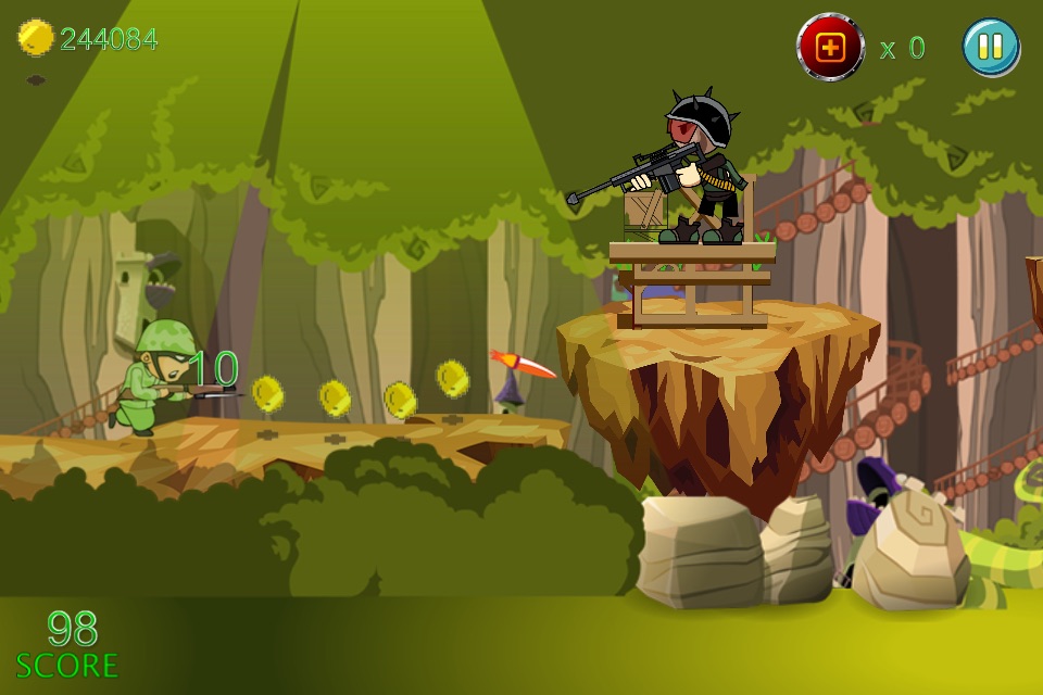 Soldier Sniper Shooter Jungle Battlefield - Run Jump & Shoot Evil Quest Free screenshot 2