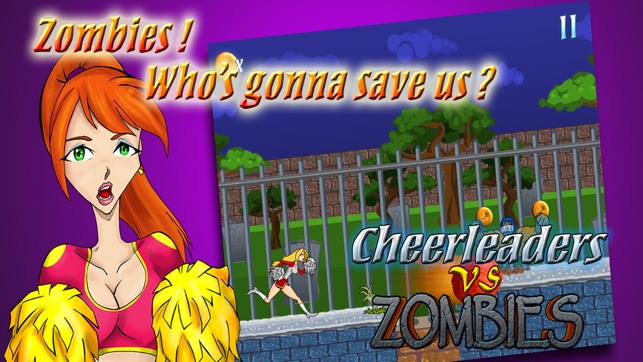 Cheerleaders vs Zombies -FREE FUN-  High school girls fight (圖2)-速報App