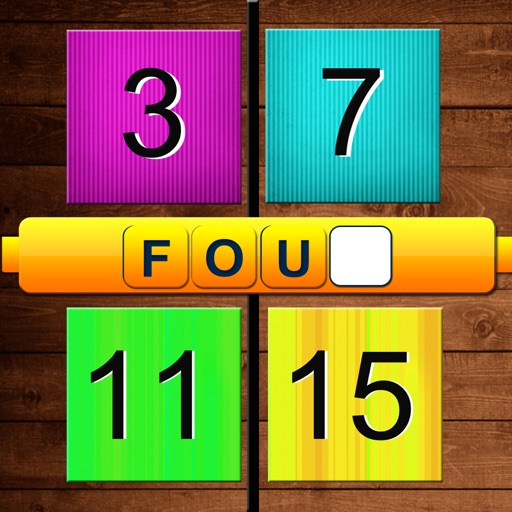 4 Numbers - 1 Word Math Crossword Grade Game icon