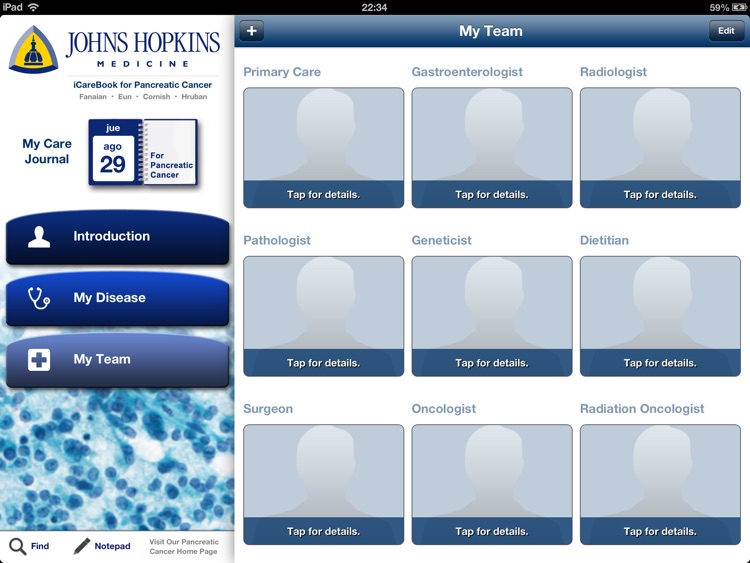 The Johns Hopkins iCarebook for Pancreatic Cancer HD screenshot-4