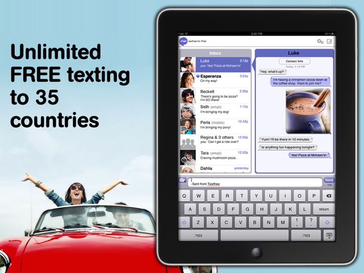 Text Free with Textfree: Free Texting for iPad