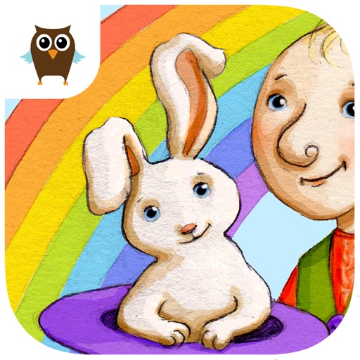 Robert Rabbit and a Rainbow Icon