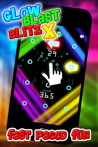Glow Blast Blitz X - the free fast and furious training game for tap tap games screenshot 2