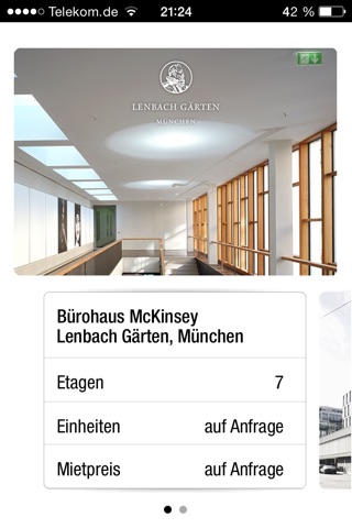 Lenbachgärten Office München for iPhone screenshot 2