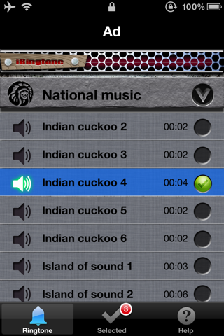 iRingtone Free - Ringtone collection application screenshot 3