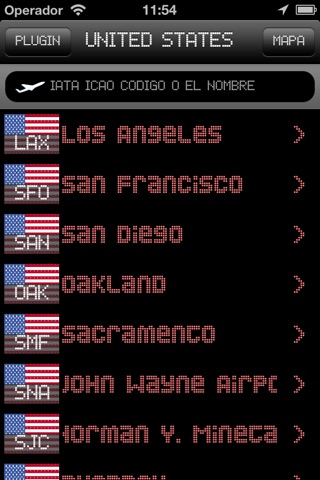 California Airport - iPlane2 Flight Information screenshot 2