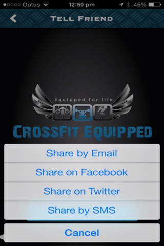 CrossFit Equipped Gym App screenshot 4