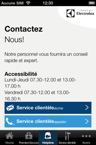 Electrolux Kundendienst screenshot 3