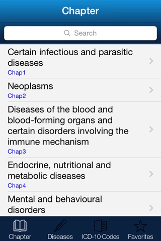 ICD-10 App screenshot 2