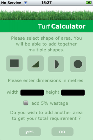 Turf Calculator screenshot 2