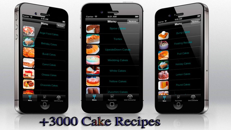 Cake Recipes for iPhone, iPod and iPad