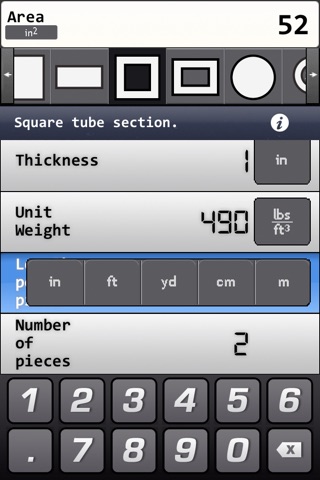 Metals and Materials Weight Calculator screenshot 3