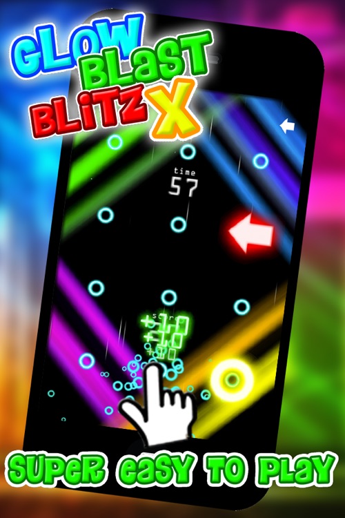 Glow Blast Blitz X - the free fast and furious training game for tap tap games