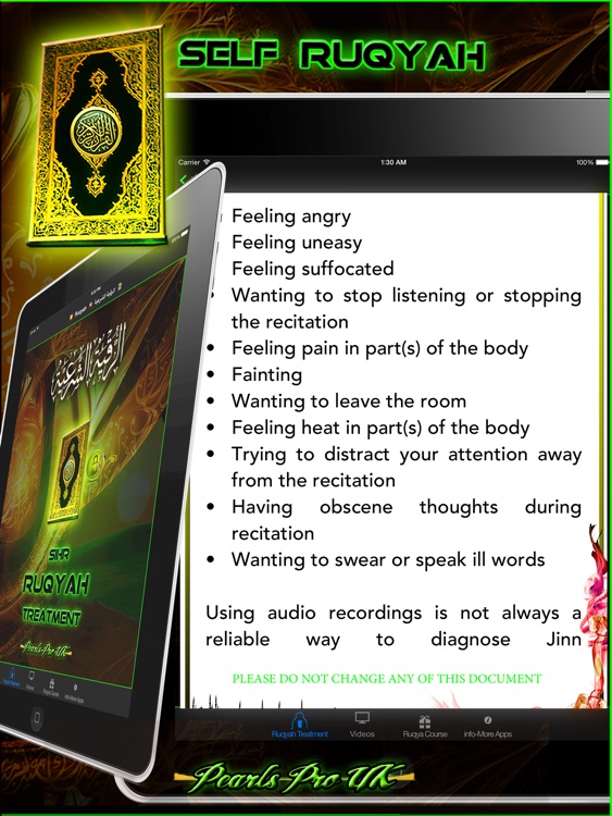 Ruqyah-Cure for (Magic/Sihr,Evil Eye, Jadoo, Jinn) According to Quran & Sunnah for iPad screenshot-3