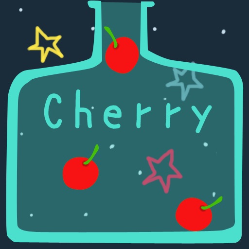 Bottle & Cherry Icon