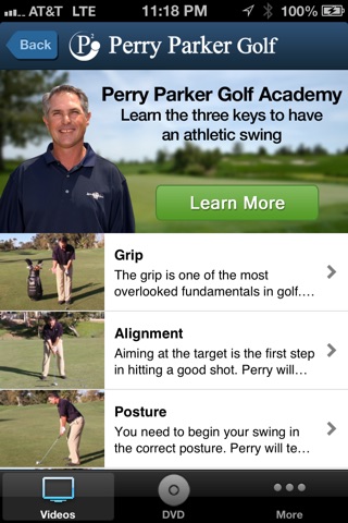 P2 Golf Instruction screenshot 2