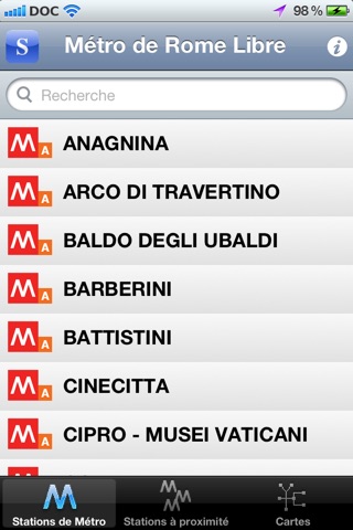 iMetroLocator Rome Free screenshot 2