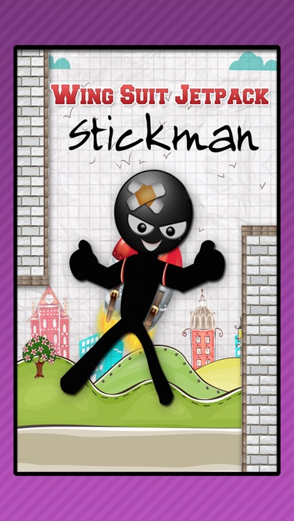 Wing-Suit Jetpack: Stickman Air-Plane Flapper