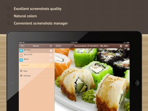 Screenshoter HD - capture screen of the remote Mac and PC screenshot 3