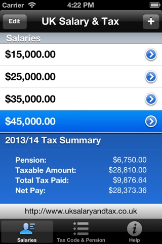 UK Salary & Tax screenshot 2