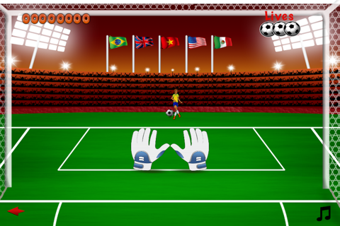 Goal Keeper Penalty Kicks - Fun Football Saving Game screenshot 2