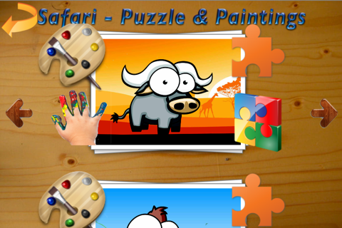 Puzzle & Dipingi - Safari (per bambini di tutte le età) screenshot 2