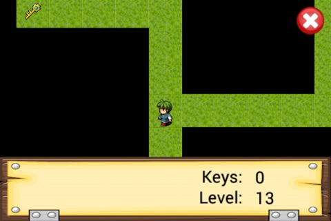 Pixel Maze Escape - Find keys to unlock doors and avoid dead end paths - Pixelated version screenshot 2